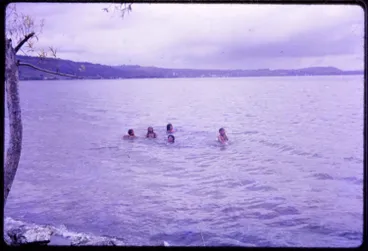 Children swimming in Lake Rotoiti, 1963 Image: Children swimming in Lake Rotoiti, 1963
