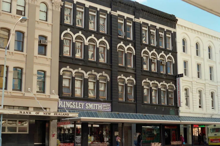 Stanbeth House on Customs Street East, Auckland Central, 1986