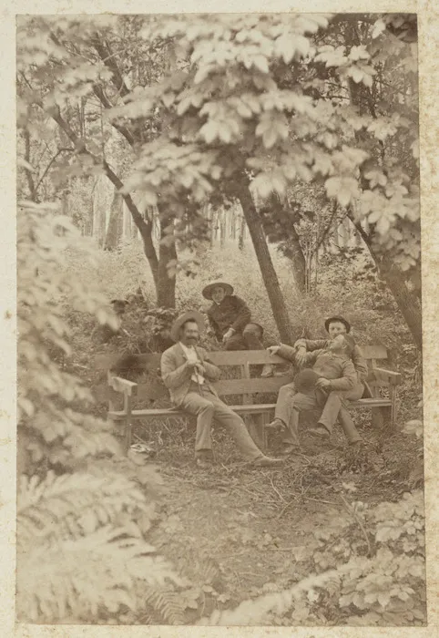 Four men in Bunny's Bush