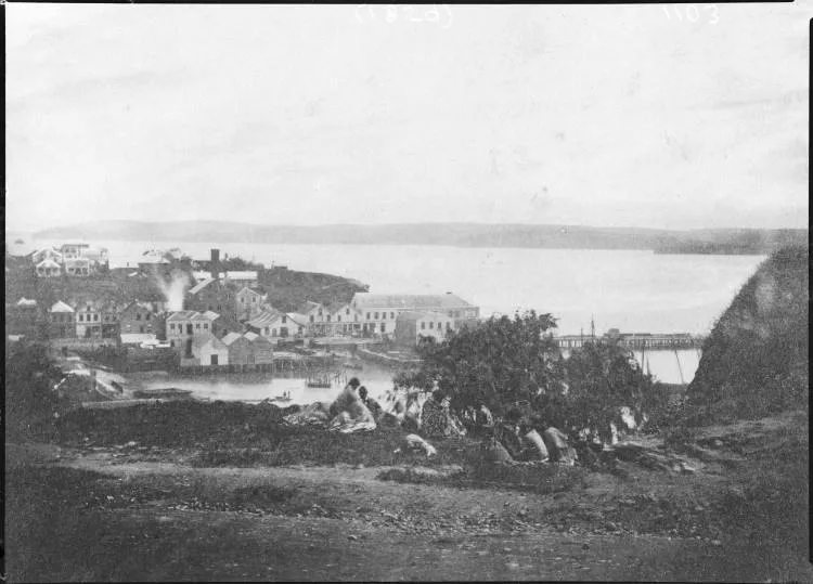 Commercial Bay, Auckland, 1859