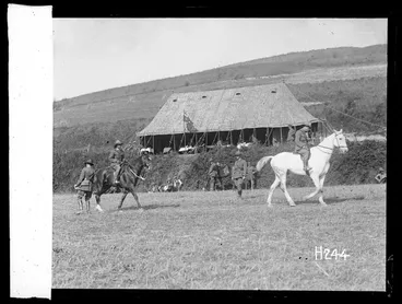 Image: New Zealanders compete at the Anzac Horse Show, World War I