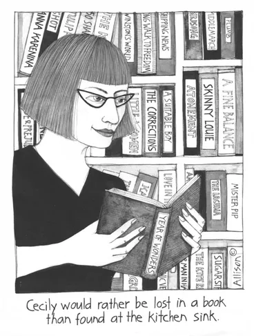 Image: Allison, Celia, 1958- :Lost in a book. [2009-2013]