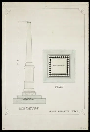 Image: [T G Hoar & Sons] :[Featherston War Memorial. ca 1920]