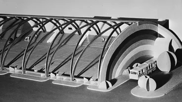 Image: Model of Manawatu Sports Pavilion