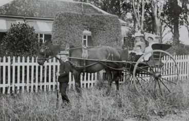 Image: Off to school, Hawthorn Farm, circa 1898