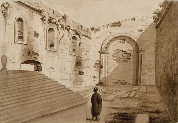Interior of the old church on St Paul’s Mount, Malacca.