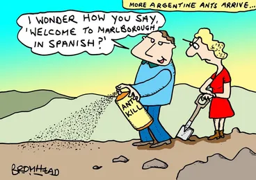 Image: Bromhead, Peter, 1933-: More Argentine ants arrive... 10 December 2012