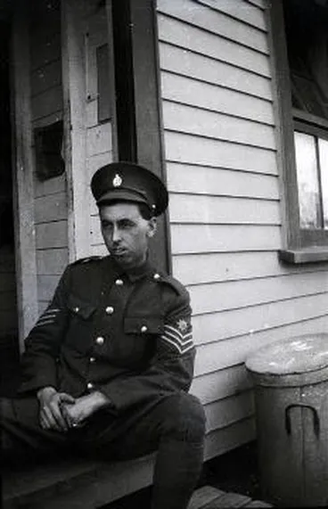 Sergeant at Featherston Camp : digital image Image: Sergeant at Featherston Camp : digital image