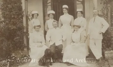 Image: Waimate Hospital nursing staff with Dr Barclay