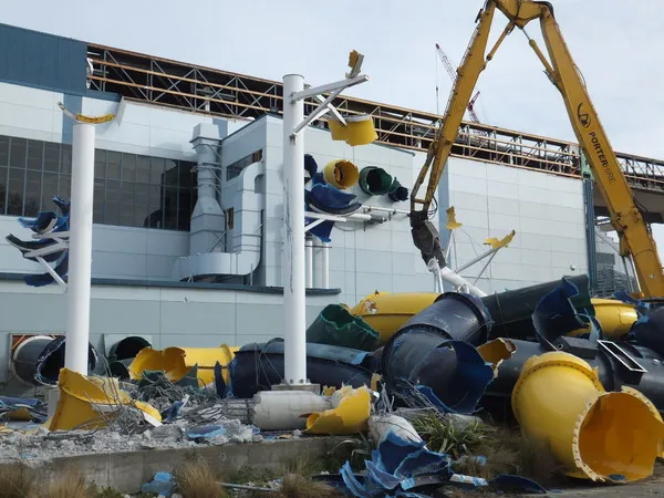 Excavator and hydroslide