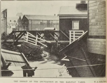 Image: The effect of the inundation in the railway yards