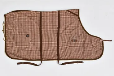 Image: Horse Rug - Brown & White Check Wool, Phar Lap, Melbourne, Victoria, 1932