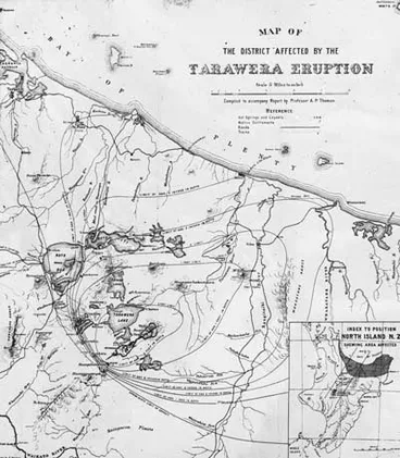 Image: Ash from Tarawera