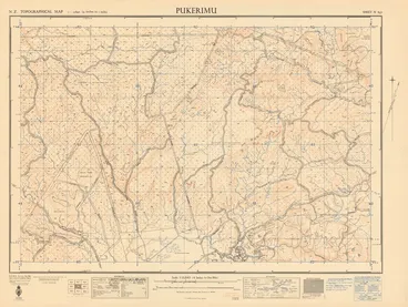 Image: Pukerimu / drawn and published by the Lands and Survey Department N.Z.