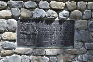 Image: Plaque for horses of 8th Regiment