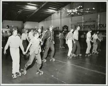 Image: Roller skating at Skateways in Hornby