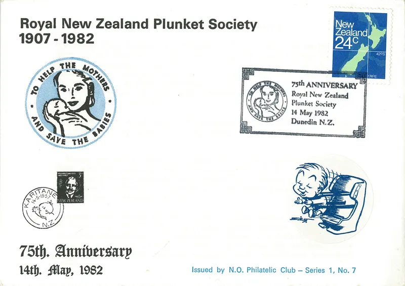 Royal New Zealand Plunket Society 1907-1982 First Day cover