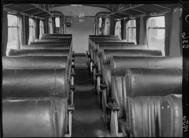 Image: A railcar for the visiting Springbok team (interior)