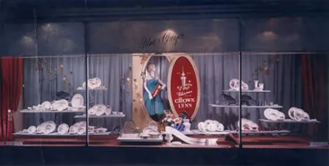 Image: Milne and Choyce window display Crown Lynn pottery