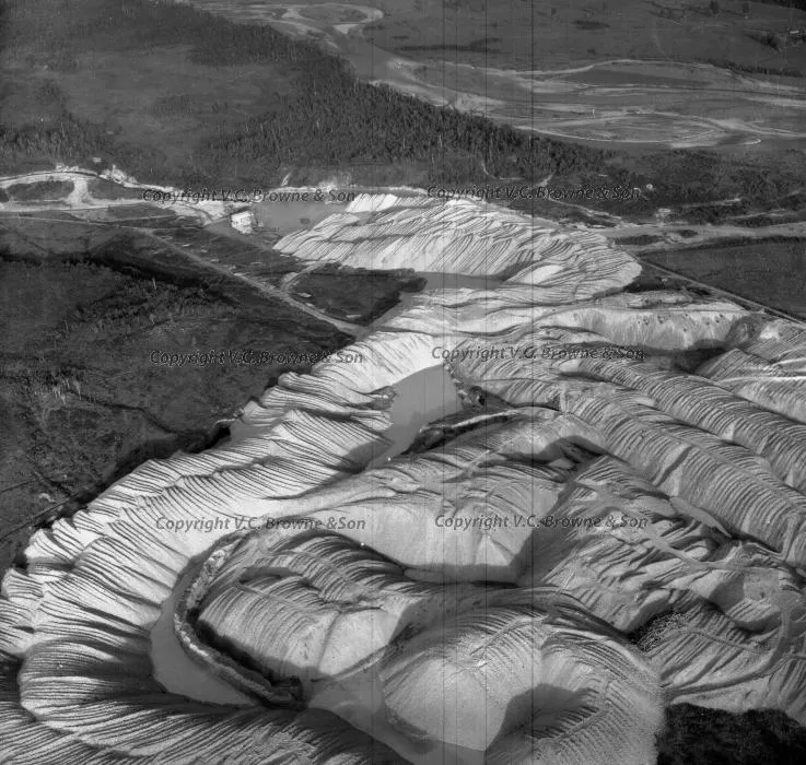 Looking South over Kaniere Dredge and tailings ... (5528/5556)