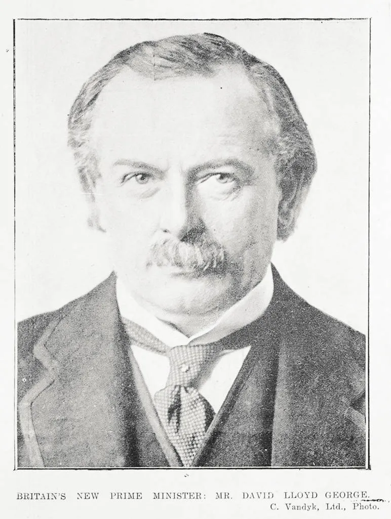 Britain's new Prime Minister: Mr David Lloyd George