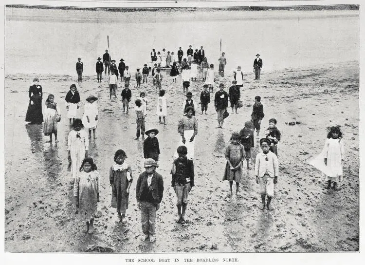 The school boat in the roadless north