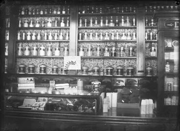 Image: "Interior of Feaver's Chemist shop"