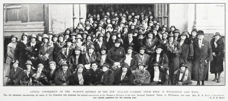 Annual conference of the women's division of the New Zealand Farmers' Union held in Wellington last week