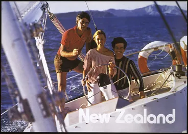Image: New Zealand. Tourist and Publicity Department :New Zealand. Yacht charter, Bay of Islands. Produced by the New Zealand Tourist & Publicity Dept. P D Hasselberg, Government Printer, Wellington New Zealand. HO 528/10M/4/82. 76981H - 10,000/2/82DK. [1982]