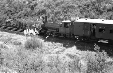 Image: Steam train 'Meg Merrillies' near Glen Eden.