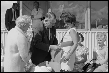 Image: Te Puke Agriculture & Pastoral Show queen Lex Tait presented with sash