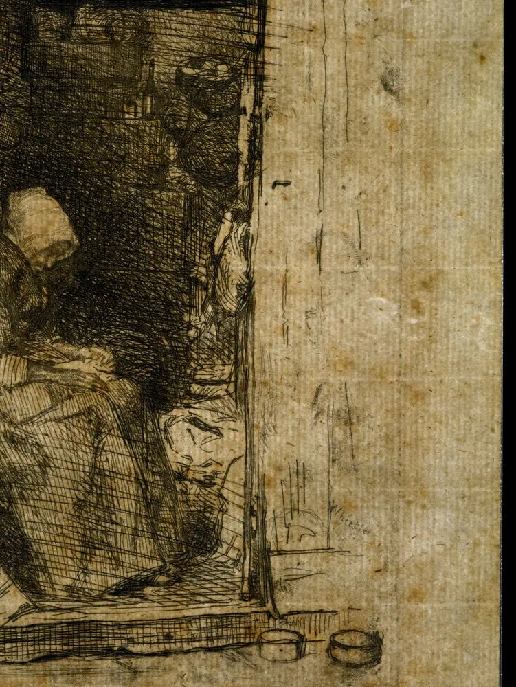 The French set. La vieille aux Loques (The old rag-picker).