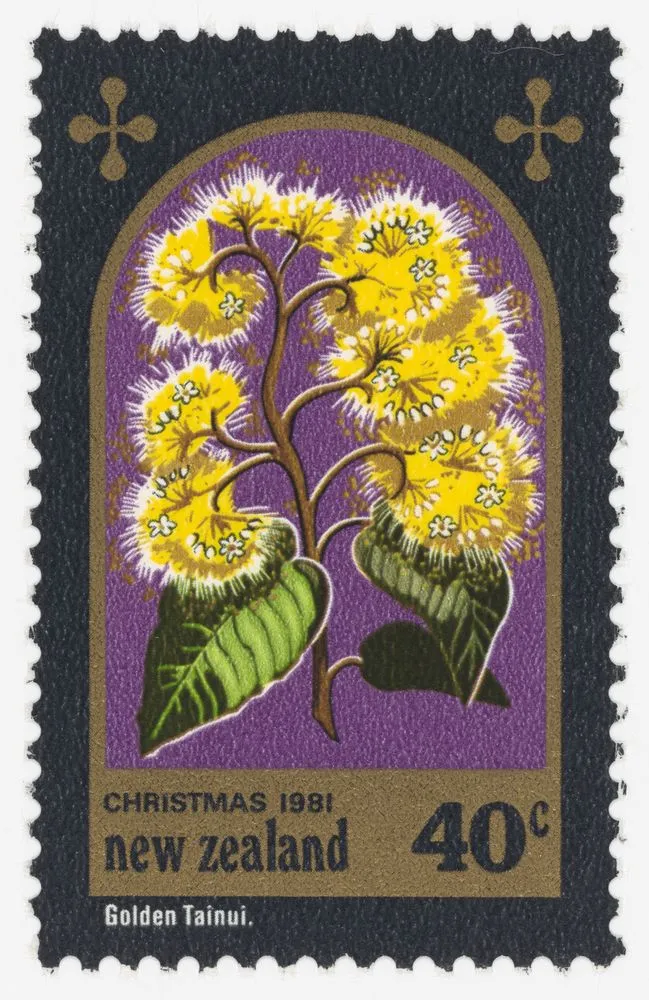 Issued forty cent 'Golden Tainui' Christmas stamp
