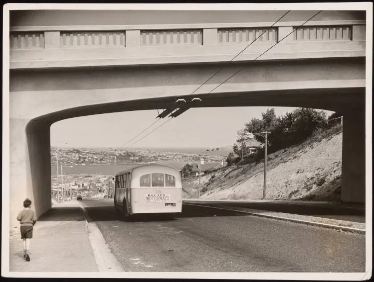 View down Stuart Street, Dunedin