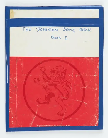 Image: Sheet Music, The Dominion Song Book, Book I