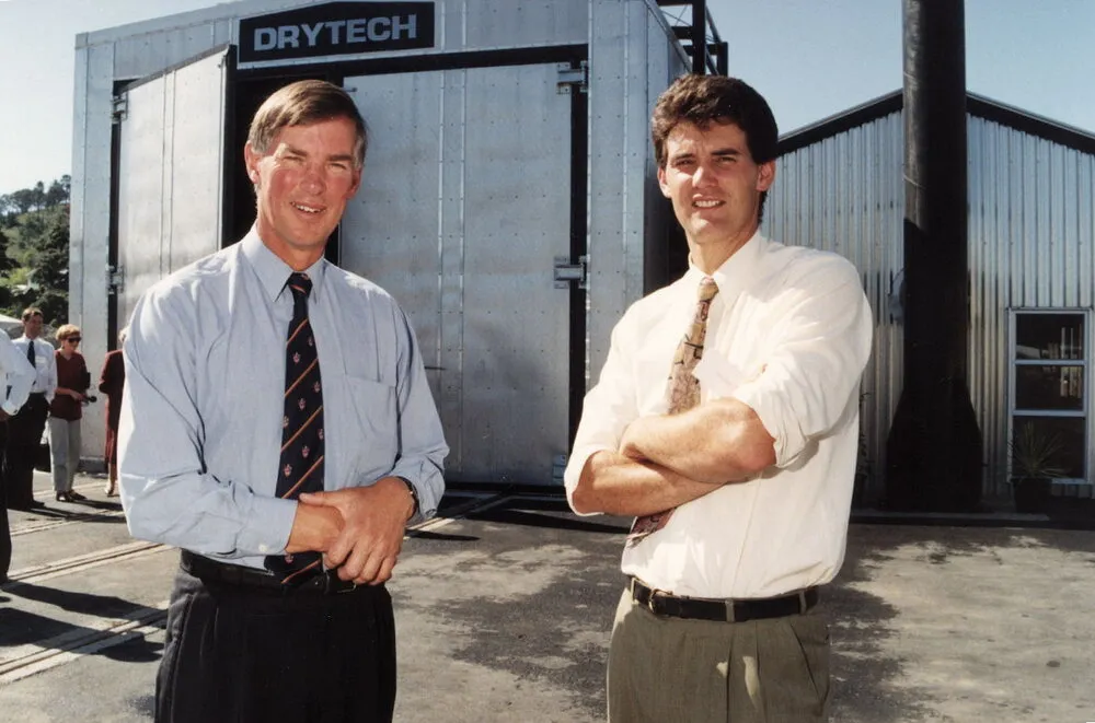 J V Timber drying kiln opening