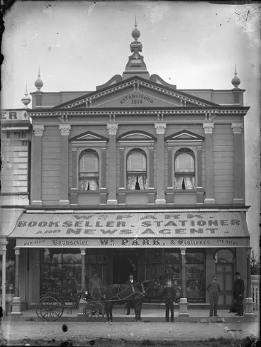 Image: William Park's stationer shop, The Square