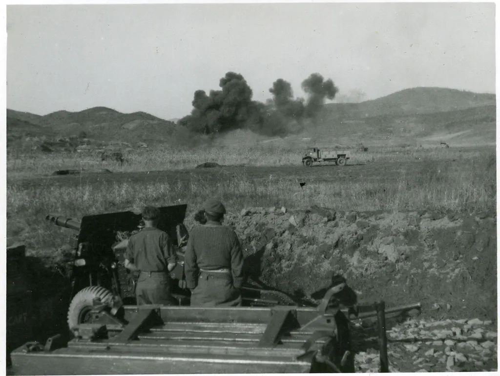 Napalm attack by American jets