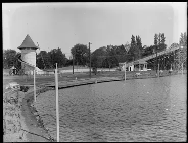 Image: Tower, Wonderland, the amusement park, New Zealand International Exhibition of 1906-1907, Christchurch