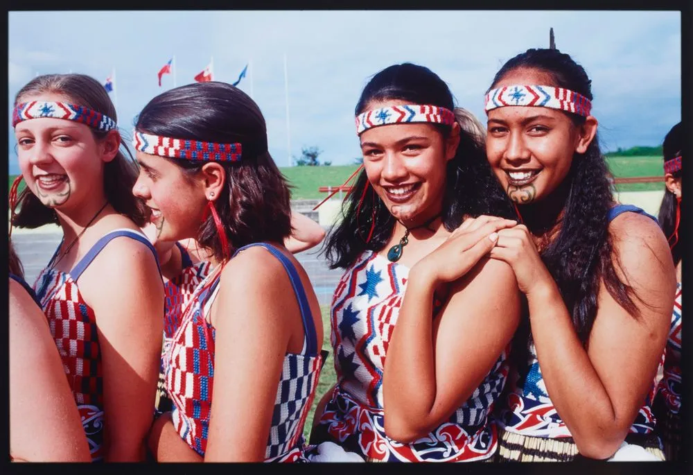 Auckland Secondary Schools Maori and Pacific Islands Cultural Festival, Manukau City. Maori performers, Diocesan School