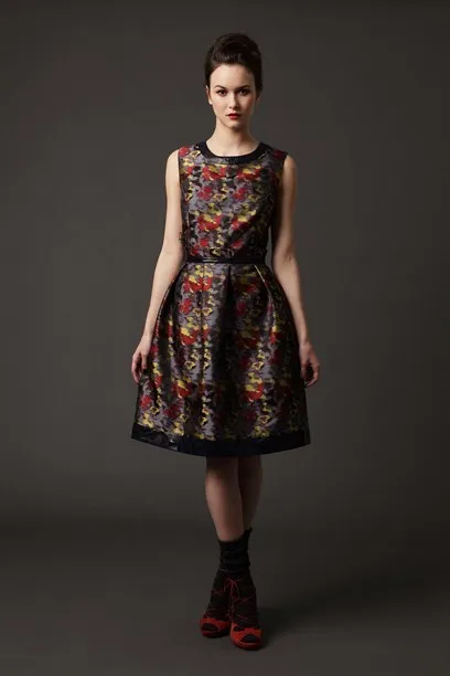 Jackie dress in Japanese Jacquard