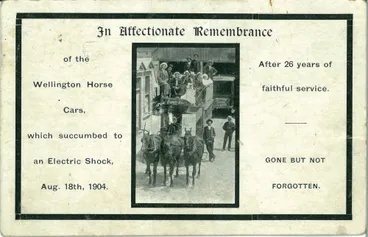 Image: A farewell to horse-drawn trams