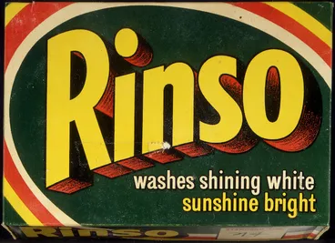 Image: Reckitt and Colman New Zealand :[Rinso packet. 1950s?].