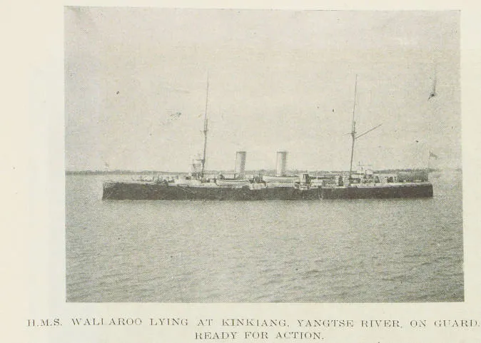 H.M.S. Wallaroo at Kinkiang, China