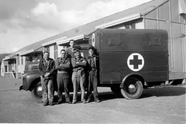 Red Cross van at Polish Children's Camp Image: Red Cross van at Polish Children's Camp
