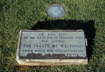 Image: Plaque, Waitangi