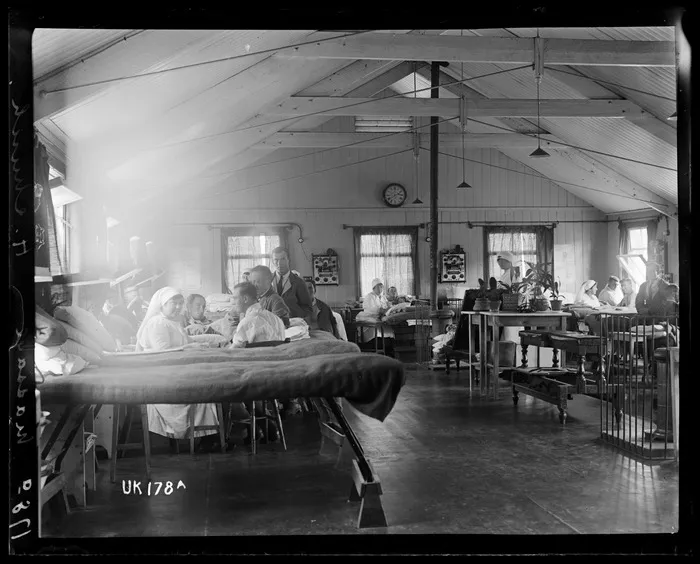 Massage at the New Zealand Convalescent Hospital, Hornchurch, England