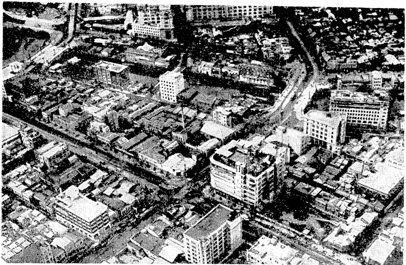 An aerial vieuf of the Japanese capital of Tokio, ivhich has been bombed by Allied aircraft. (Evening Post, 20 April 1942)