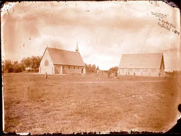 Image: Glass Plate Negative: Christ's College Chapel and Schoolroom