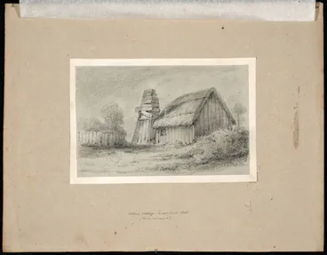 Image: Swainson, William, 1789-1855 :Settlers cottage, Lower Hutt, 1846 (since destroyed)
